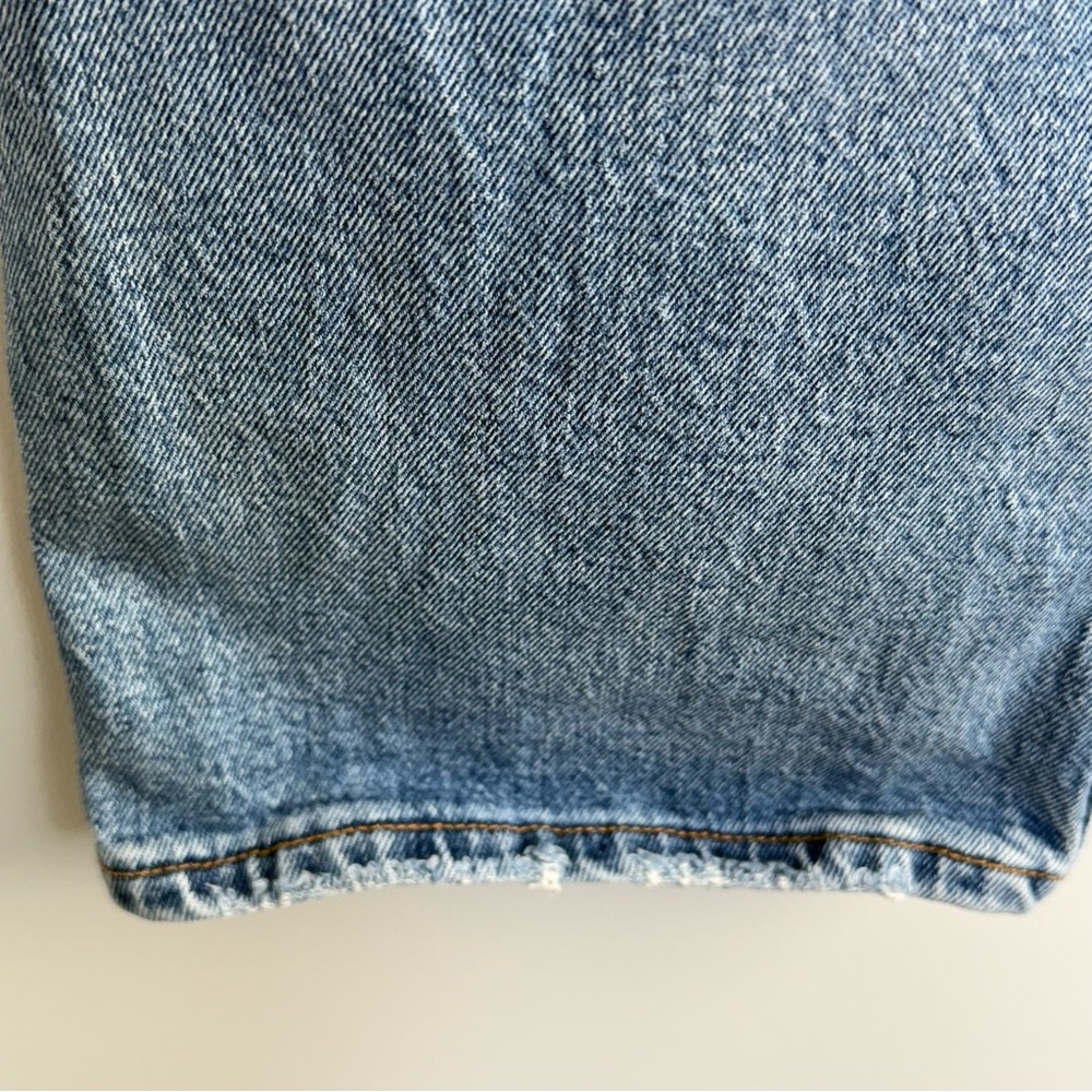 Levi's Premium Ribcage Straight Jeans Haters Gonna Hate 27 High Rise Ankle Big E - Picture 12 of 16
